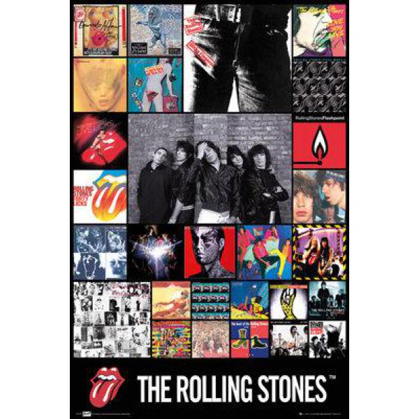 Pster para Quadros The Rolling Stones - Lp1675 60x90 Cm