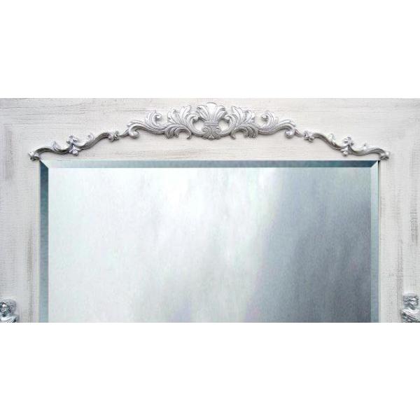 Moldura Decorativa R�stica Branca para Espelho - Esp.040