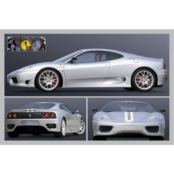 Gravura para Quadros Ferrari Prata - 01260 - 90x60 Cm