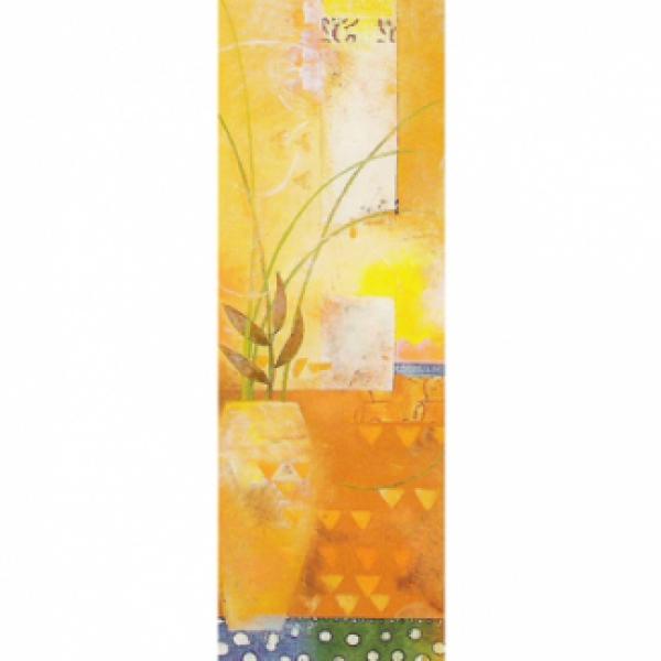 Gravura para Quadros Abstrato Floral Colorido - Ncn3542/1 - 25x70 Cm