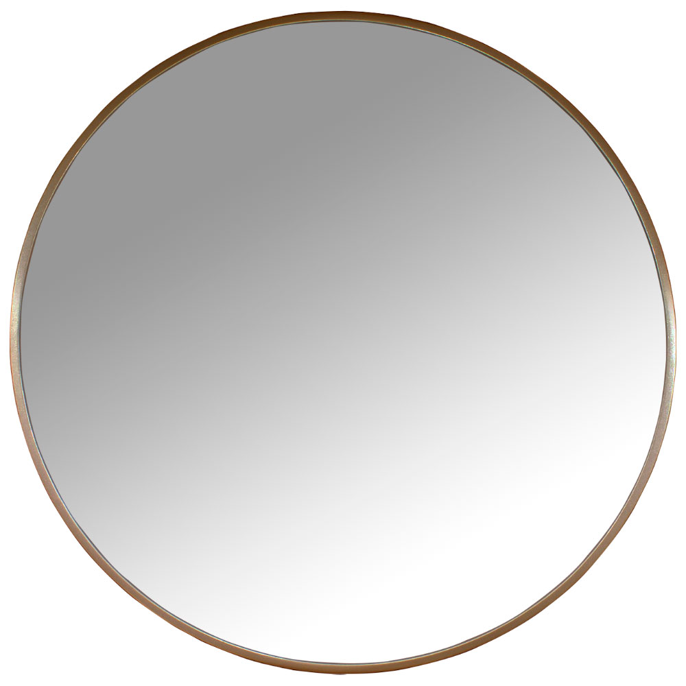 Moldura Redonda MDF Laqueado Cobre Brilho Para Espelhos V�rias Medidas