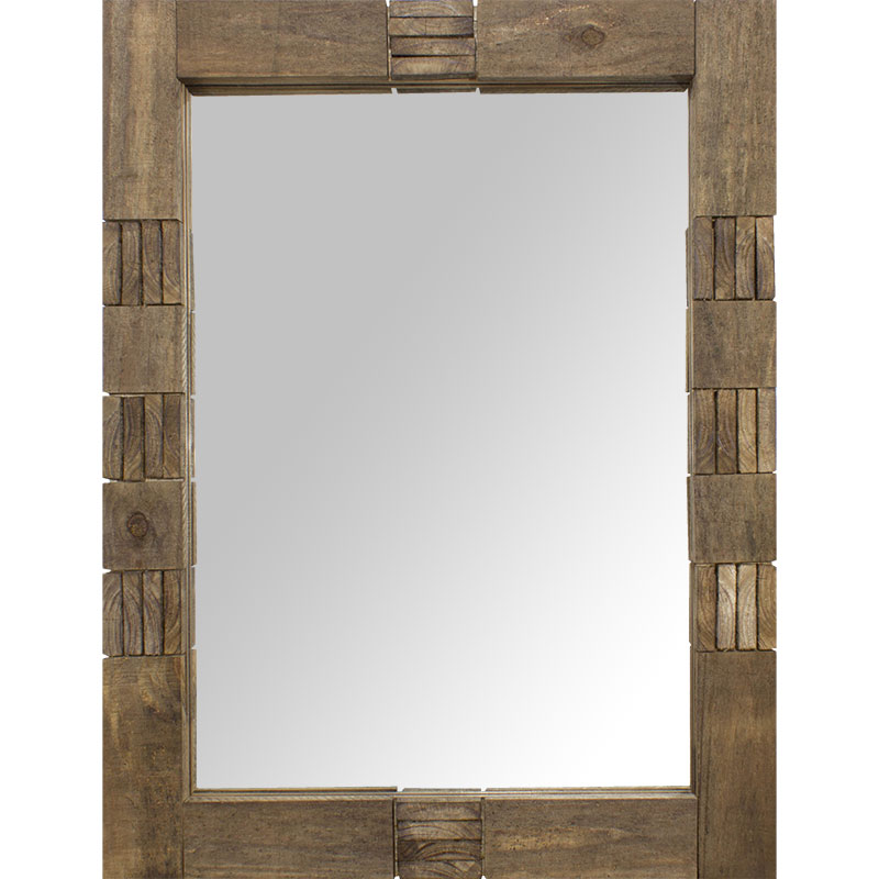 Moldura R�stica Decorativa em Madeira Texturizada para Espelhos - Ref. 071