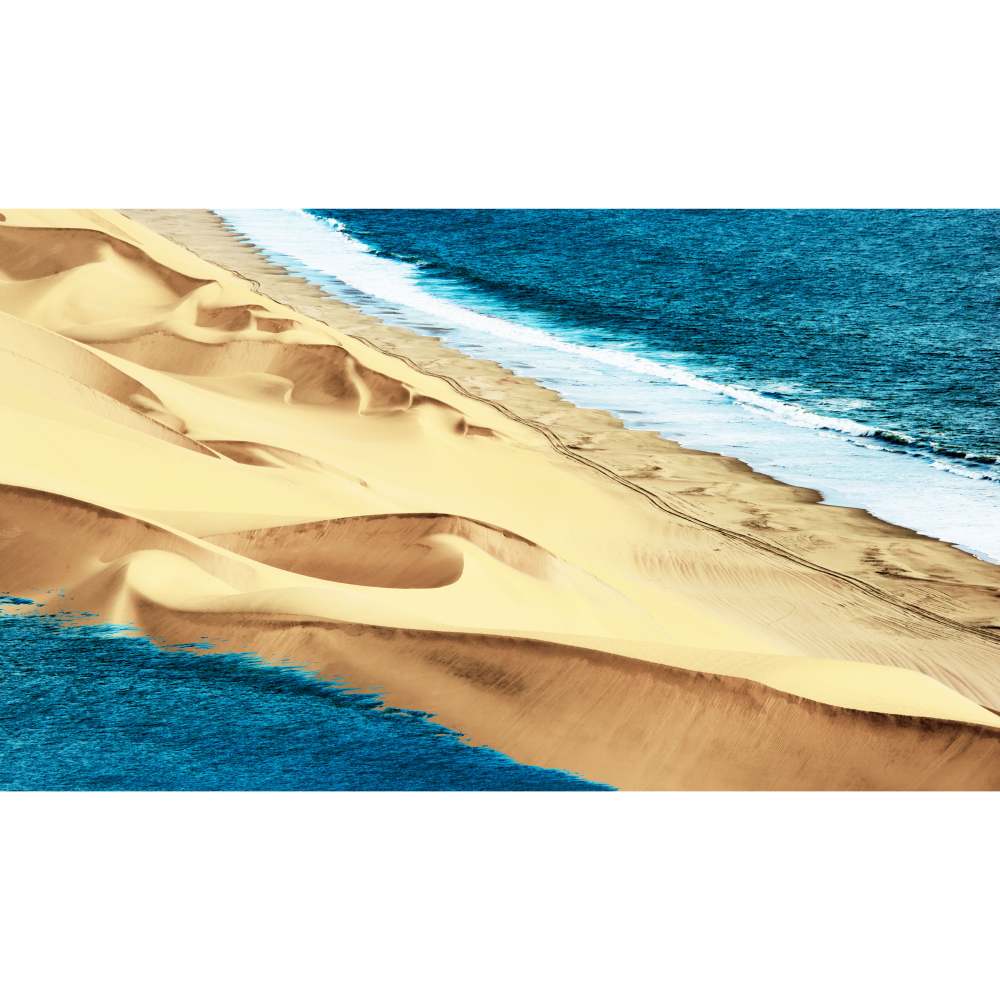 Gravura para Quadros Paisagem Faixa de Areia Mar - Afi11029 - 250x148 Cm