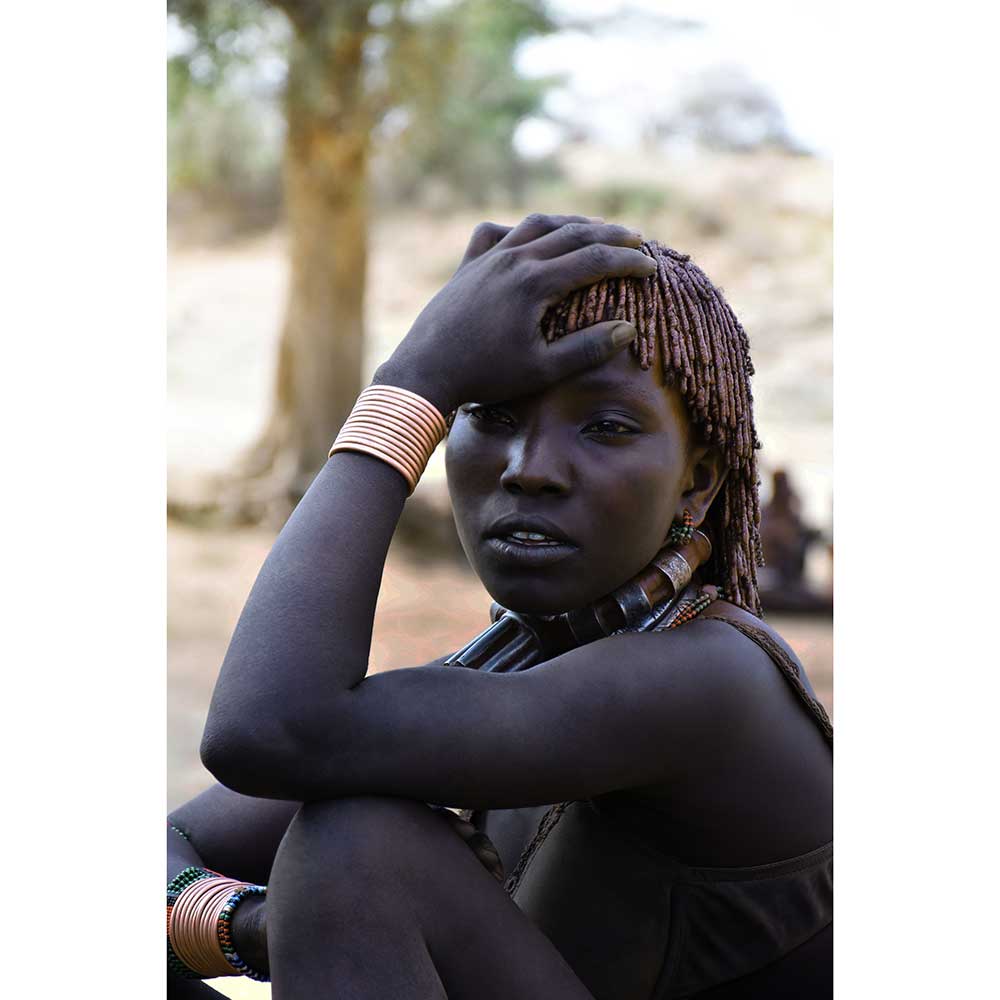 Tela para Quadros Retrato Feminino Mulher Africana - Afic14881