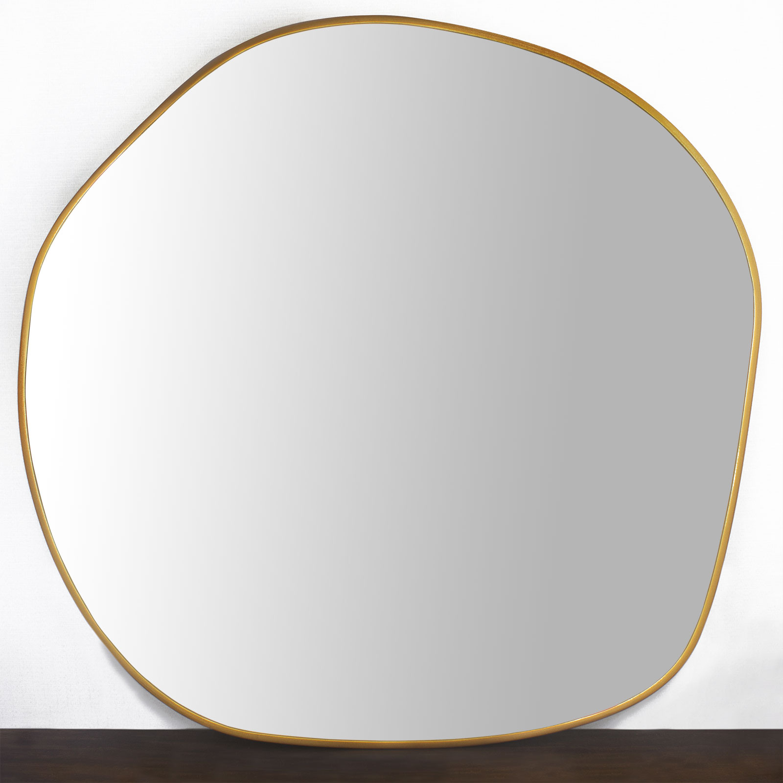 Moldura Orgnica Mdf Laqueada Dourada Brilho para Espelhos Vrias Medidas