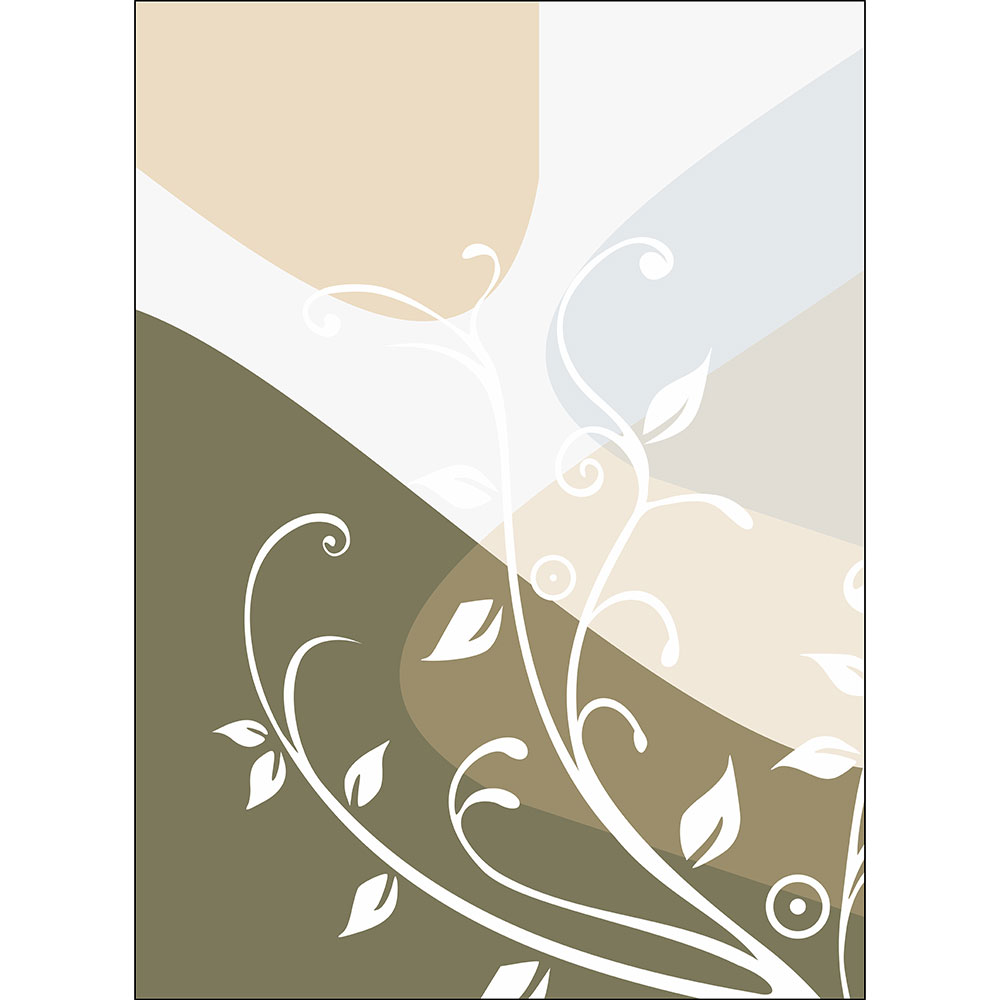 Gravura para Quadros Decorativo Folhas Branca Fundo Colorido - Afi13010
