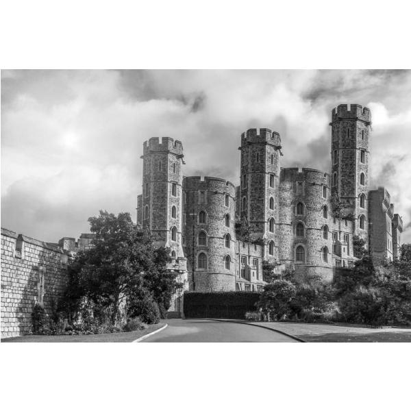 Impresso em Tela para Quadros Decorativos Castelo de Windsor Inglaterra - Afic3946 - 66x44 Cm