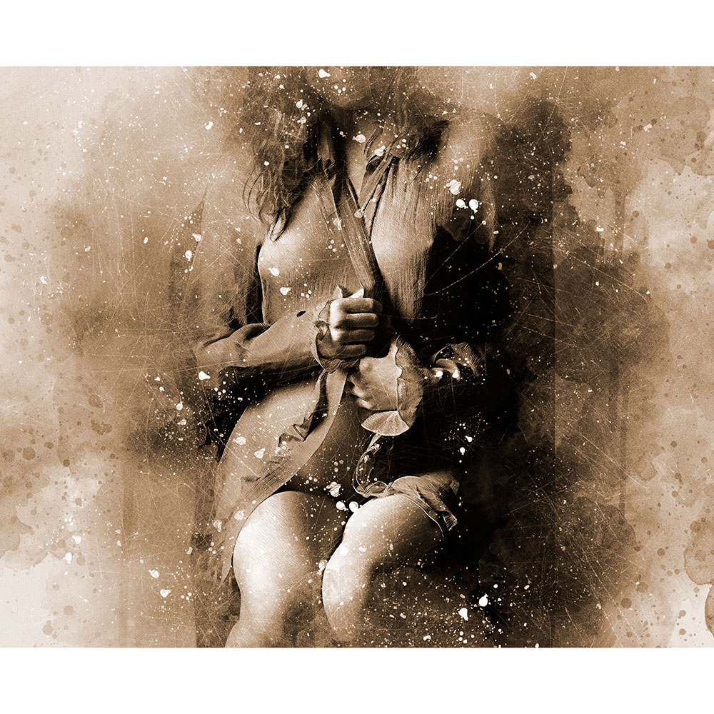 Tela para Quadros Beleza Feminina Arte Abstrata - Afic13506 - 100x70 Cm