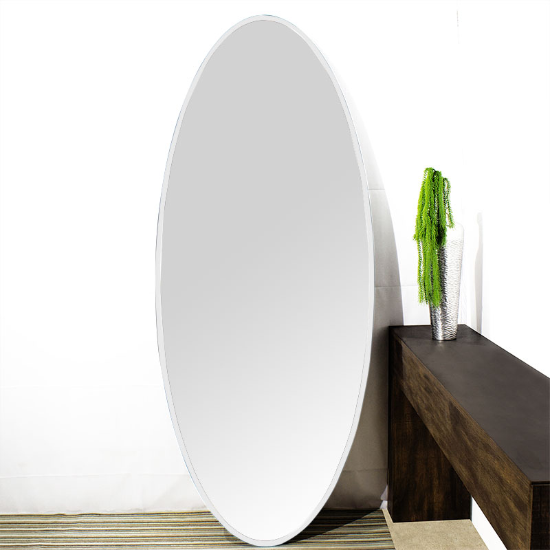 Moldura Canoa Mdf Laqueada Branco Brilho para Espelhos Vrias Medidas