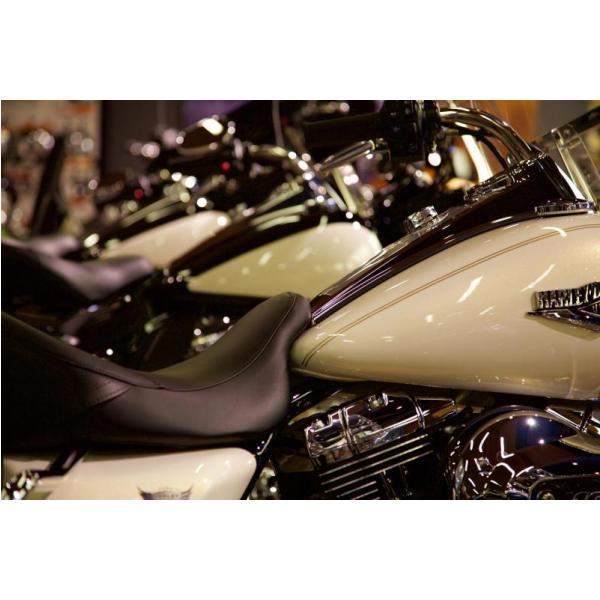 Impresso em Tela para Quadros Motos Harley-davidson Estacionadas - Afic4078