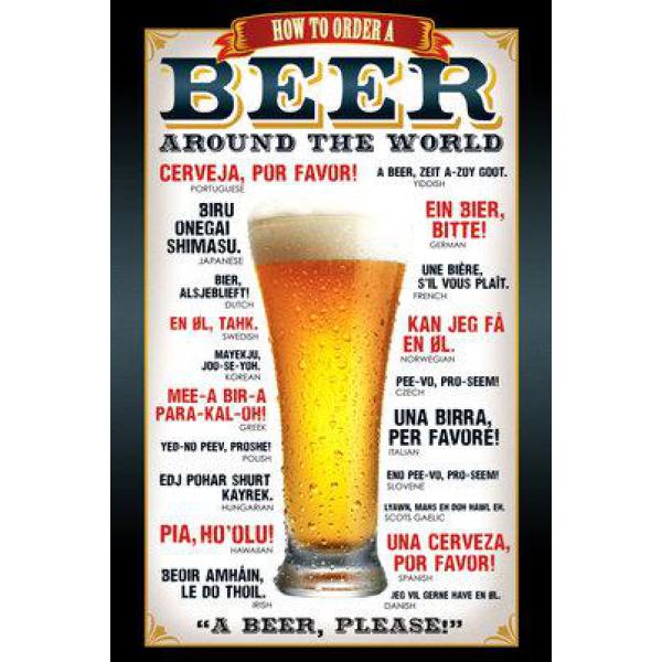 Gravura para Quadros Beer Around The World - Gn0543 - 60x90 Cm
