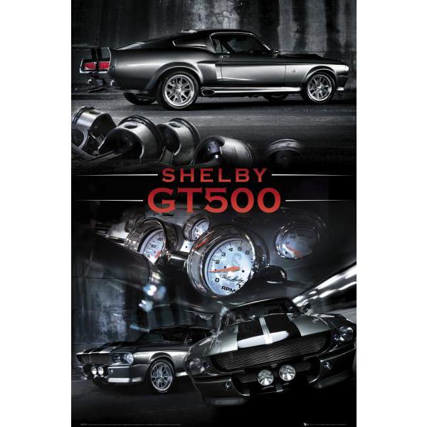 Gravura para Quadros Decorativos Carros Shelby Gt500 Gn0538 - 60x90 Cm