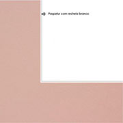 Paspatur de Papel Para Quadros e Pain�is de Fotos 80x100cm - Rosa Beb� com Recheio Branco