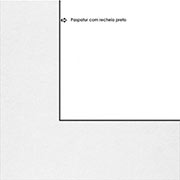 Paspatur de Papel Para Quadros e Pain�is de Fotos 80x100cm - Branco com Recheio Preto